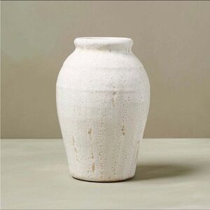 Magnolia “Marie” Tall Distressed Crackle Ceramic Vase